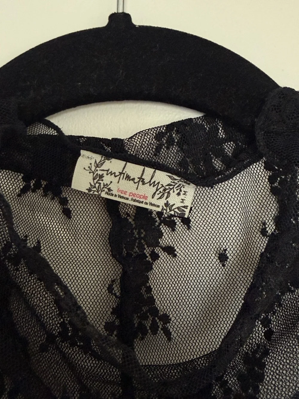 Free People Lady Lux Layering Top in Black - Picture 3 of 4